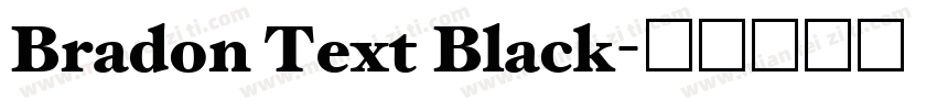 Bradon Text Black字体转换